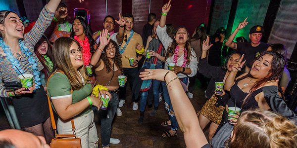 Margarita Day Crawl Reno Crowd dancing at club